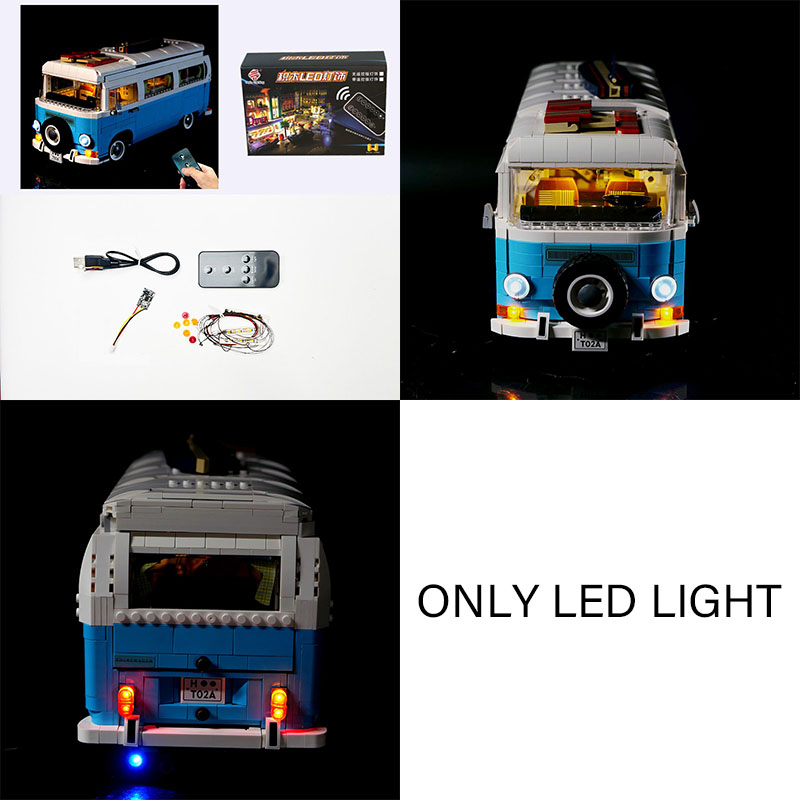 Model Kit Volkswagen - LED Light Kit For LEGO 10279