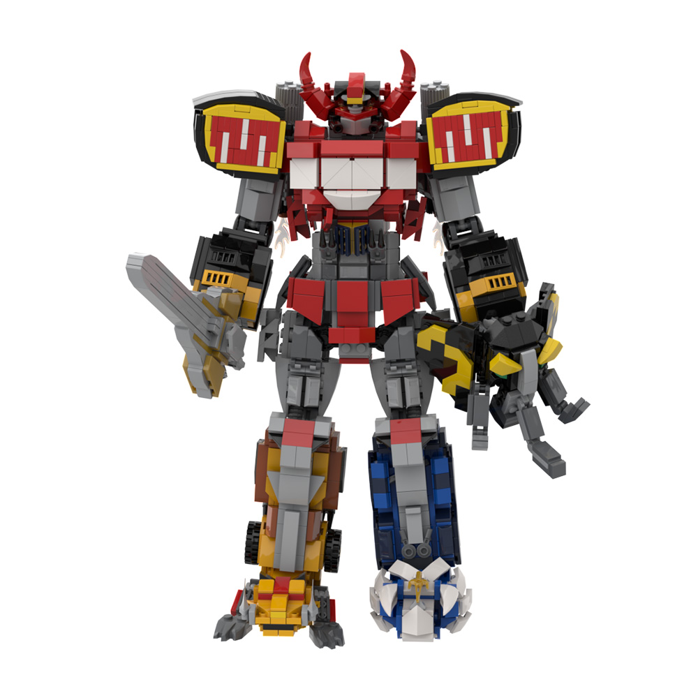 Model Kit Voltron - MOC Dino Mecha Model Building Blocks