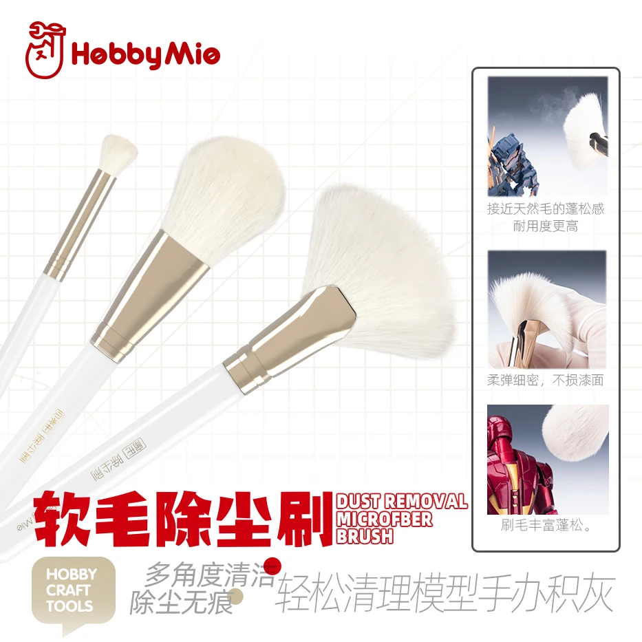 HOBBY MIO Dust Removal Brush M - огляд і ціна Model Kit Paint Remover