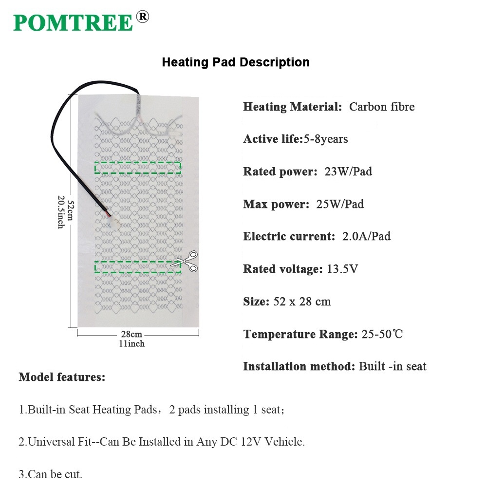 DC 12V Built-in Car Seat Heati - огляд і ціна Model Kit Volkswagen